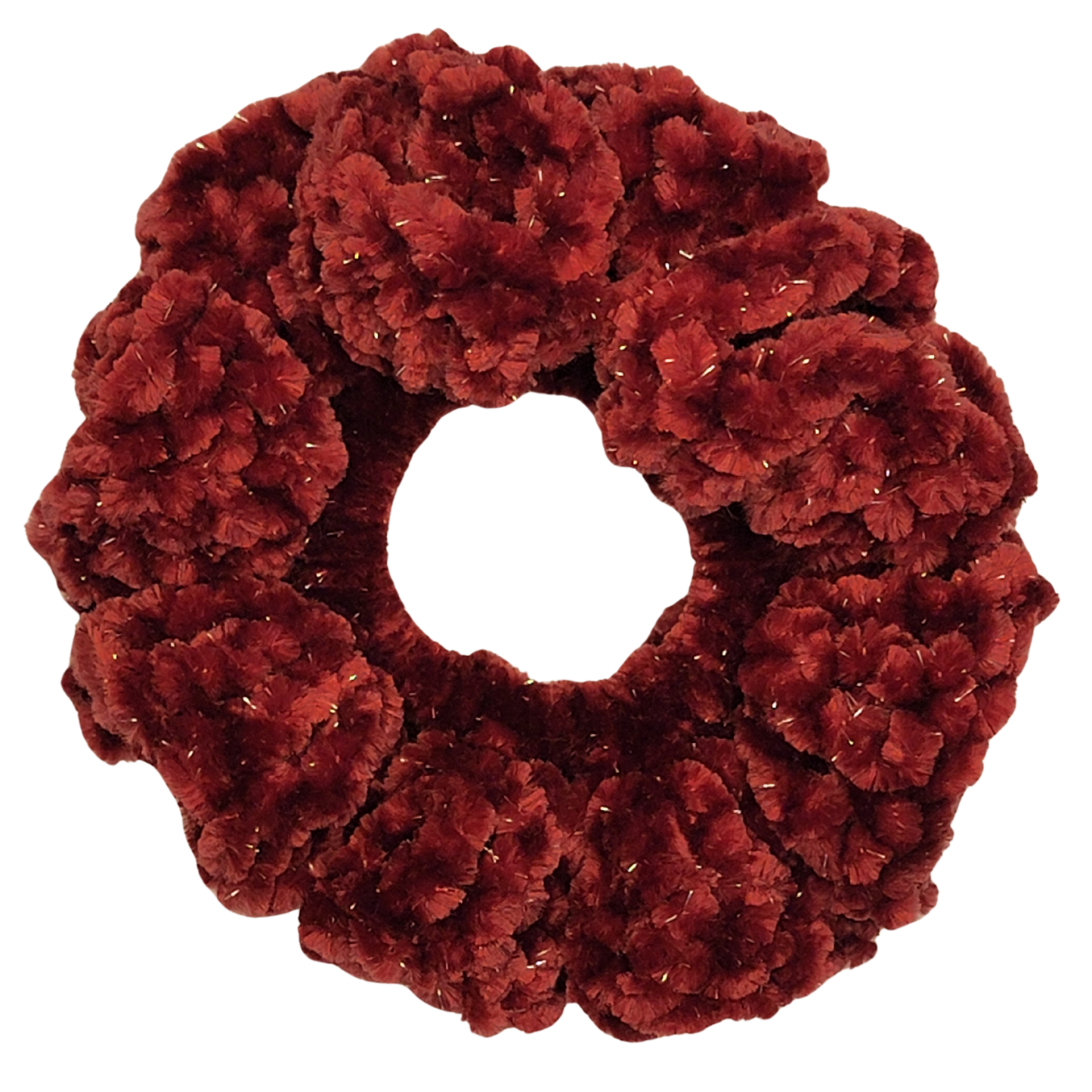 Velvet Scrunchie (Wine Sparkle)