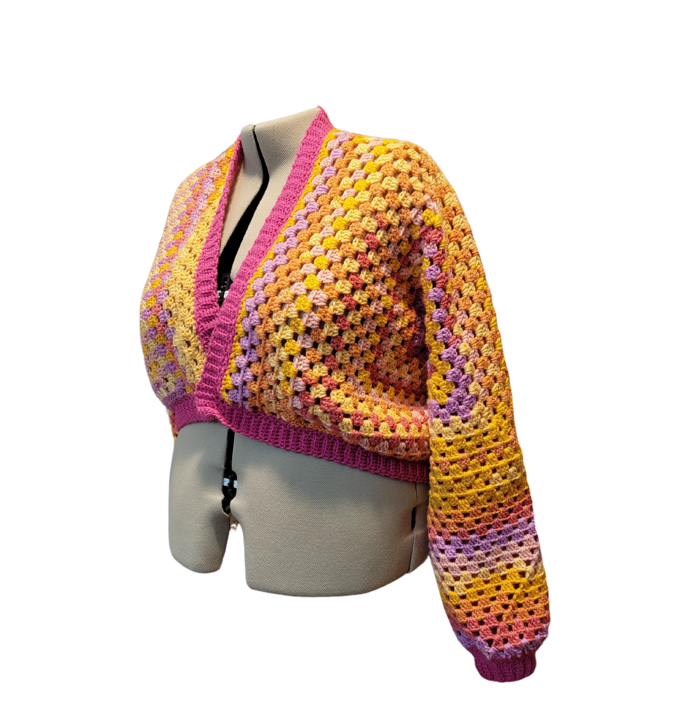 Plus Sized Cropped Cardigan (MaiTai) 3x/4x