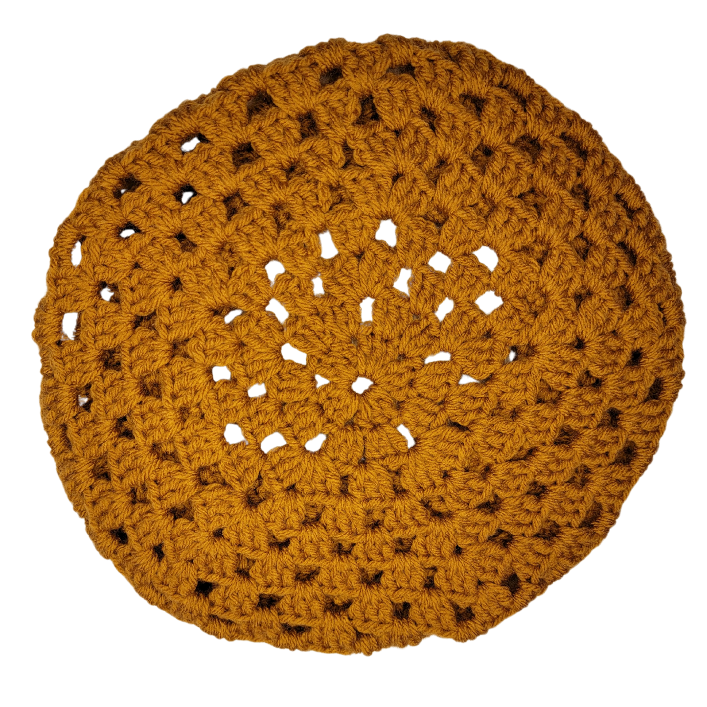 Granny Stitch Beret (Gold)