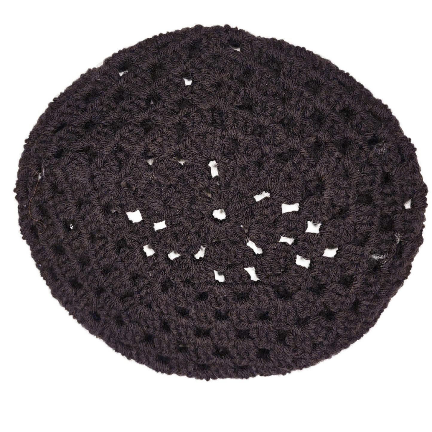 Granny Stitch Beret (Black)